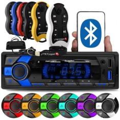Radio Automotivo Sem Toca Cd Mp3 Player Bluetooth Usb Display Colorido