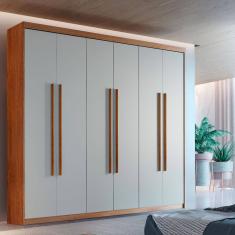 Guarda Roupa Casal Heros 6 Portas e 2 Gavetas MDF Moderna