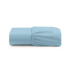 Lençol Solteiro Cintilante Percal 180 Fios 100% Algodão Com Elástico - Azul