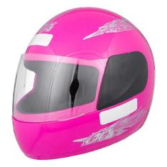 Capacete Para Moto Pro Tork Liberty Four Kids Rosa 56