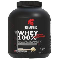 Whey Protein Concentrado 100% Pure 1800g WPC 80 - Espartanos,  Baunilh