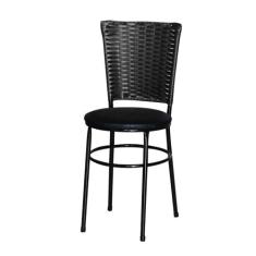 Cadeira Para Cozinha Preta Hawai - Lamar Design, Preto