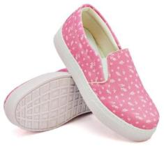 Slip On Tênis Dk Uze Shoes Estampas Delicadas Sola Leve Feminino-Feminino