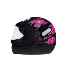 Capacete San Marino Femme Moto Integral Fechado Motoboy Flor-Unissex