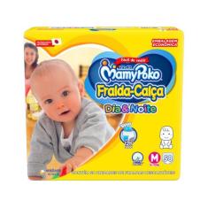 Fralda Calça MamyPoko Dia e Noite Tamanho M 58 Fraldas Descartáveis, M