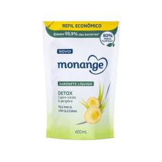 Sabonete Líquido Monange Detox Refil 400ml, Detox