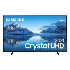 Smart TV Samsung Crystal UHD 4K 60AU8000 Design Slim Som em Movimento Virtual Visual Sem Cabos 60&quot;