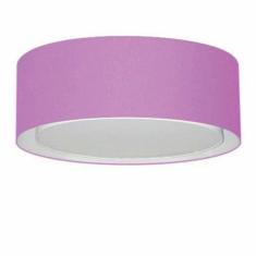 Plafon Duplo Cilíndrico Md-3037 60X25Cm Lilás - Bivolt