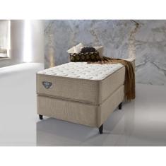 Cama Box Solteiro Relax Duo Confort II 88x188x55cm Bege
