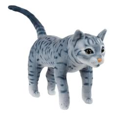 Gato Cinza Realista 36cm - Pelúcia