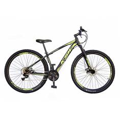 Bicicleta Aro 29 KSW XLT 2020 27v Hidráulico K7 e Trava,15,Preto Verde