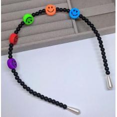 Arquinho Tiara Smile para Crianças Adulto e Infantil miçangas Colorida