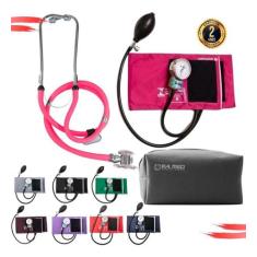 Aparelho Pressao Esfigmomanometro Estetoscopio PA Med - G-TECH,  Rosa