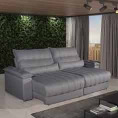 Sofá Impermeável 2,90m Retrátil e Reclinável Exclusive Bom Pastor, Lin