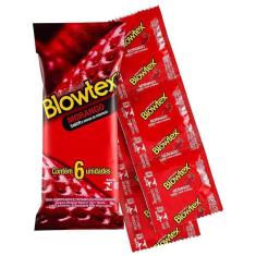 Preservativo Blowtex  Sabor Morango  6 Unidades