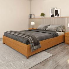Base de Cama Box Queen Mônaco Cinamomo - Tcil Móveis, Marrom Claro, Mo