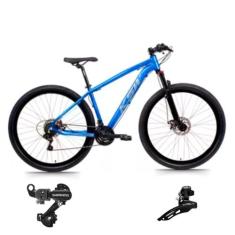 Bicicleta Aro 29 Mtb Ksw Xlt 21v Aluminio Cambios Shimano Suspençao 80