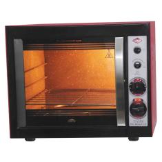 Forno Elétrico de Embutir Layr Crystal Plus Advanced 46L 1750W Autolimpante Vermelho