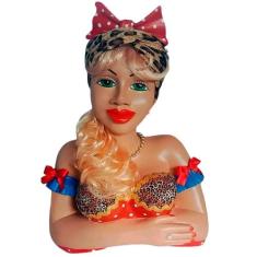 Boneca Namoradeira Grande Cabelo Loiro Com Laço Oncinha - Retrofenna D