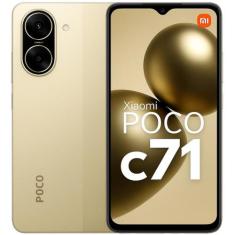 Smartphone Xiaomi POCO C71, 64GB, 3GB RAM, Tela 6,74 polegadas HD 90Hz