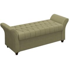 Recamier Calçadeira Bau 160 cm Pes MDF Ogeo Linho SL 75 Peer