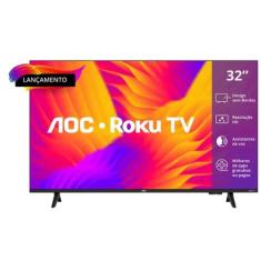Smart TV AOC LED 32 HD WIFI Roku TV HDMI USB 32S5045 78G