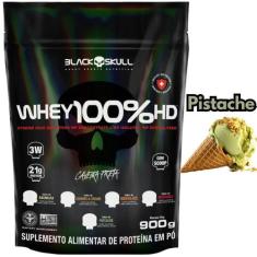 Whey Protein 100% HD Pure 900g BLACK SKULL ( Isolado - Hidrolisado - C