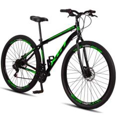 Bicicleta Aro 29 Aço Carbono KGT Freios A Disco 21 Marchas, Preto, Ver