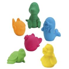 Coleção Bichinhos Banho - 6 Itens P/ Banho - Roma Briquedos - Roma Bri