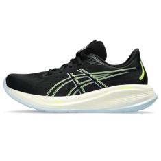 ASICS Tênis de corrida masculino Gel-Cumulus 26, Preto/amarelo seguro, 42