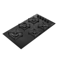 Cooktop 5 Bocas a Gás BDS85AE com Grades de Ferro Fundido e Super Chama Lateral Brastemp