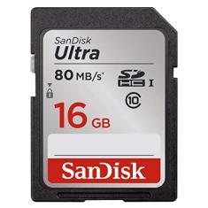Cartão De Memoria Sandisk 16gb Ultra Sdsdunc