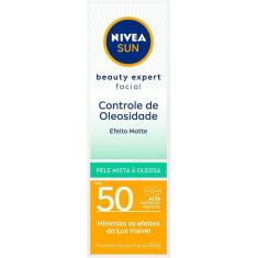 Protetor Solar Facial Nivea Sun Beauty Expert Pele Oleosa FPS50 50g