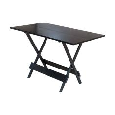 Mesa Dobrável de Madeira Maciça 1,20x70 - Tabaco