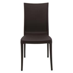 Cadeira Tramontina Laura Rattan Em Polipropileno E Fibra De Vidro Marrom