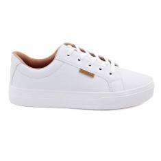Tênis Branco Feminino Sola Alta Original Sapatênis Casual - Camerina, 