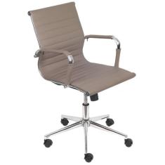 Cadeira De Escritório Eames Esteirinha Pu Baixa Giratória - Tatu Bola 