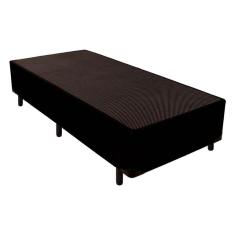 Cama Box Base Universal Solteiro Courano Black (88x188x24) - Luckspuma