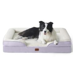 Cama de cachorro Bedsure ortopédica para cães grandes com capa lavável