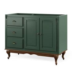 Balcão De Pia Para Cozinha Hannover - M560703 Largura 120cm Cor Laca - Verde Musgo