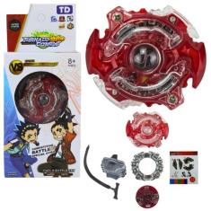 Beyblade Burst Com Lançador Adesivos Plástico e Metal Top - Tornado Gy