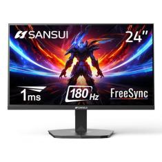 Monitor Gamer SANSUI 24" 180Hz - 1ms - FreeSync - HDR - FHD 1080p