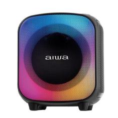 Caixa de Som PartyBox AIWA PB-07 Bluetooth 8H RGB USB TWS Preto, Preto