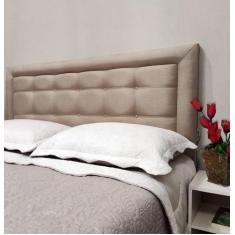 Cabeceira Queen Veneza Luxo 10 Linho Bege 160 X 120 cm RBL