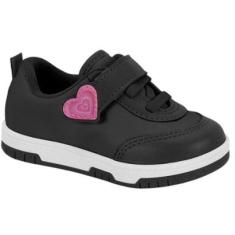 Tênis Infantil Menina Molekinha Bebê - Preto-Feminino