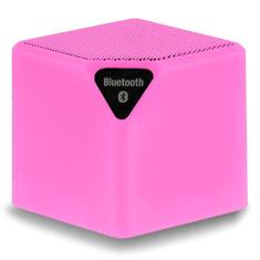 Caixa de Som Multilaser SmarToGO SP307 Rosa Cubo Speaker Bluetooth Entrada para Cartão Micro SD