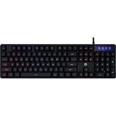 Teclado Usb Gamer Membrana K300 Led Preto