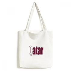 Bolsa de lona com nome da bandeira do país, bolsa de compras casual