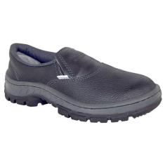 Sapato De Segurança Preto Com Elástico E Sem Bico Bi Densidade Nº42 -