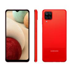 Smartphone Samsung Galaxy A12 64Gb Vermelho 4G - 4Gb Ram 6,5 Câm. Quad